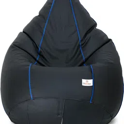 star Jumbo 6XL Faux Leather Piping Bean Bag for Adults with Premium Comfort Design Teardrop Bean Bag With Bean Filling image 1