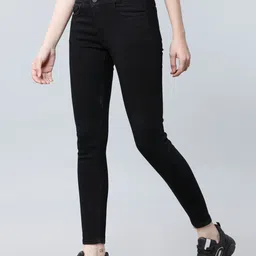 tokyo talkies Women Skinny Mid Rise Black Jeans image 2