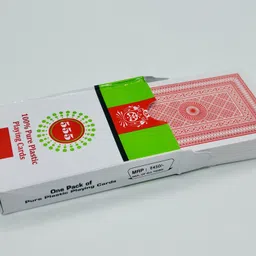 ssr shop card New Card-FULL PLASTIC 555 MARK PLAYING CARD(RED COLPremium Cards image 3