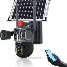 SROPX Solar 4G 6MP Dual Lens Camera | Full Color Night Vision Wireless CCTV Camera Security Camera-picture-12