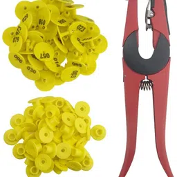 bethlehem Animal Ear Tag Plain Yellow Dog Tag-picture-28