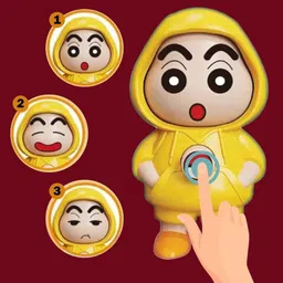 yaykid Shinchan Hoodie Cute Cartoon Expression Changing Desk Gift Funny Collectible-picture-20