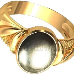 kushmiwal gems 6.00 Ratti Natural Pyrite Ring Genuine Stone Brass Gold Plated Ring-picture-27