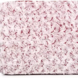 Sanjis Enterprise 3D Rose Pattern Travel Faux Fur Laptop Sleeve Laptop Bag Cover-image-8