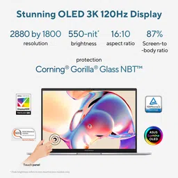 ASUS Zenbook 14 OLED (2025) with Office 2024 + M365 Basic*, AI PC Intel Core Ultra 5 225H - (16 GB/1 TB SSD/Windows 11 Home) UX3405CA-PZ345WS Thin and Light Laptop image 3