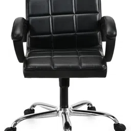 goyalson Premium Mesh Revolving Chair for Office/Home Adjustable & Comfortable Leatherette Office Arm Chair image 4
