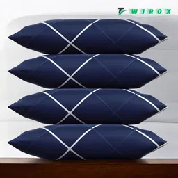 twirox LUXURY Cotton Solid Sleeping Pillow Pack of 4-picture-18