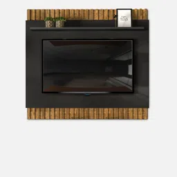 casacraft from pepperfry Vitti TV Unit in Preto Brilho & Demolicao Finish for TVs up to 60" image 2
