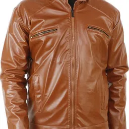 shreyatrend Men Solid Leather Jacket-picture-38