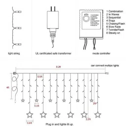 monish 136 LEDs 2.49 m Yellow Steady Star Rice Lights image 5