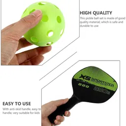 nitimatta enterprise Pickleball Paddles Set Pickleball Rackets Set with 4 Pickleballs Balls Pickleball Paddle image 5