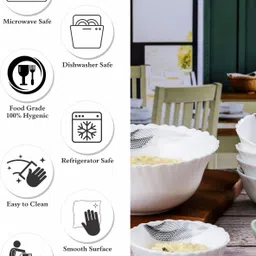 cello Opalware Dessert Bowl Glass Pudding Bowl Set image 4