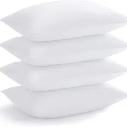 soft snooze SOFT LUXURY Microfibre Solid Sleeping Pillow Pack of 4 image 2