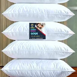 goga LUXURY Cotton Solid Sleeping Pillow Pack of 5 image 1