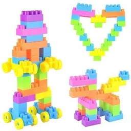 kiddovate Building Blocks 100 Pcs Smart Activity Fun and Learning Train Blocks for Kids-picture-25