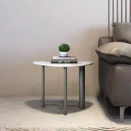 durian Cindy Marble Side Table In White Colour-picture-40