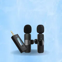 clairbell K35 3.5mm Aux Dual Receivers With Wireless Collar Mic For YouTube & VlogingI400 Microphone-picture-14