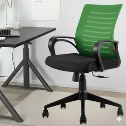vistro Fabric Office Adjustable Arm Chair-picture-36