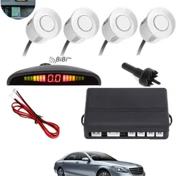 peeps store Universal 4 White Reverse Parking Sensor-PS25B401 Universal 4 White Reverse Parking Sensor-PS25B401 Parking Sensor image 1