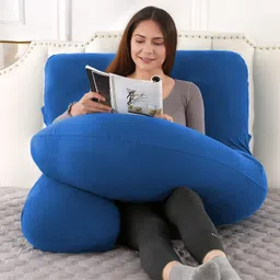 jaipurlinen Microfibre Pregnancy Pillow Pack of 1 Solid image 2