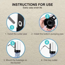 tabaret Automatic Wireless Water Can Dispenser Pump with Rechargeable Bottled Water Disp Bottled Water Dispenser image 2