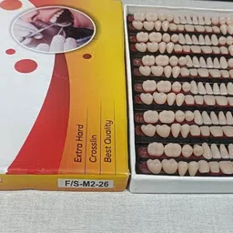 pyrax Dental Acrylic Teeth Kit Shade Of Teeth-M2-26, Number /No Teeth Wipe image 2