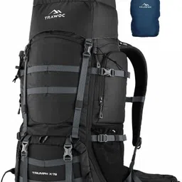 trawoc TRIUMPH X 75L Camping Backpack Trekking Travel Bag Front & Top Loading Rucksack - 75 L-picture-19