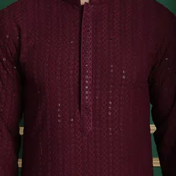 anouk Men Viscose Rayon Kurta Pyjama Set image 5