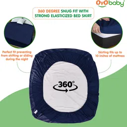 oyo baby Fitted Double Size Waterproof, Stretchable, Breathable Mattress Cover image 5