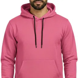 gainell Men Full Sleeve Solid Hooded Sweatshirt image 1