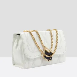 mst impex White Women Sling Bag Jelly Rectangle sling bag-picture-19