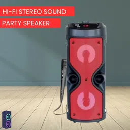 SACRO Thunder (WIRELESS BLUETOOTH PARTY SPEAKER) Stereo Sound With Karaoke MicA48 30 W Bluetooth Party Speaker-picture-21