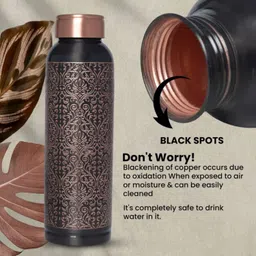 decorative india 1000 ml Copper Bottle image 5