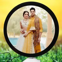 vsmd Personalized Round-Shaped Magic Mirror Photo Frame – Customized Gift for Special 8 inch Magic Mirror-picture-40