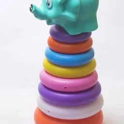 gift house Colorful Elephant Ring Stacking Toy | Educational Baby Learning Toy | Stacking-picture-16