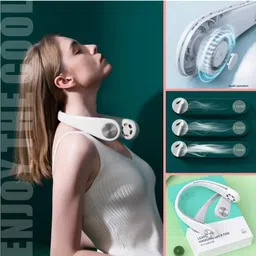 QueryZen Portable Neck Fan Bladeless USB Fan with 3 Speeds, Rechargeable WKJ3 Portable Neck Fan Bladeless USB Fan with 3 Speeds, Rechargeable WKJ3 USB Fan image 4