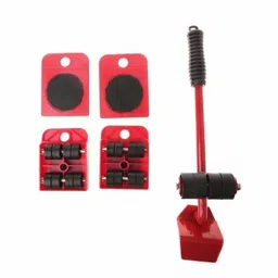suresh ABS Square Mover Five-Piece Set Furniture Lifting Moving Tool Movers Appliance Furniture Caster-picture-18
