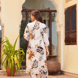 prisca Women Pure Cotton Kurta Pant Set image 2