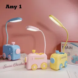 flezny Cartoon Train Desk Lamp Pen Mobile Holder Study Lamp-picture-22