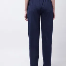 pivl Women Solid Dark Blue Track Pants image 5