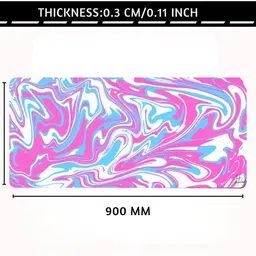 Saco Table Mat for Office Desk – XXL Desk Pad 900×400×3mm, Waterproof Surface Non Slip Base Mousepad image 2