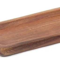 hospitality Paulsons Wooden Serving Platter Tray|Handmade Serving for Food Serving 12"X5" Tray image 2