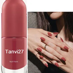 tanvi27 Nail Lacquer Quick Dry Long Lasting Dusky peach Nail Polish Dusky peach-picture-17