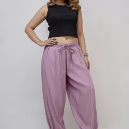 PXS Women Rayon Harem Dhoti Pant Solid Women Dhoti image 3