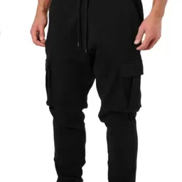 kaff Men Printed Black Track Pants-picture-12