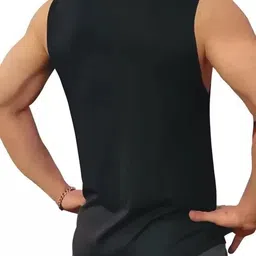 r rockin tees Pack of 4 Polyester Printed Gym Sandow/Vest for Unisex Men Vest image 2