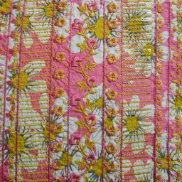 alpine style Women Floral Print Cotton Blend Anarkali Kurta image 3