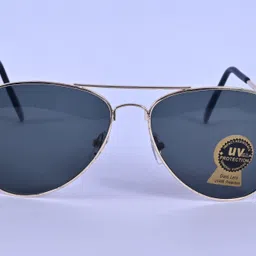 zh lockup UV Protection, Gradient, Toughened Glass Lens Aviator, Rectangular Sunglasses (55) image 2