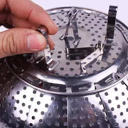 vedvit Vegetable Steamer Stainless Steel Steamer Food for Cooking, Healthy Basket Collapsible Strainer image 4