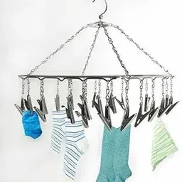 philocaly enterprise 25 Clips Laundry Cloth Dryer/Clothes Drying Stand/Hanger with Clips Plastic Stainless Steel Cloth Clips-picture-27